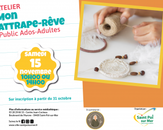 Atelier Médiathèque – Mon attrape-rêve