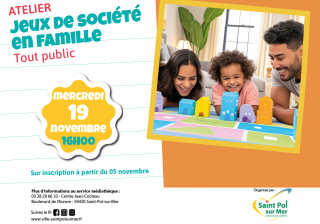 Atelier Médiathèque – Jeux de société en famille
