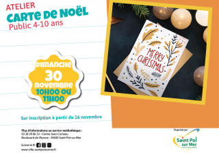 Atelier Médiathèque – Carte de Noël