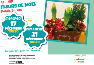 Atelier Médiathèque – Fleurs de Noël