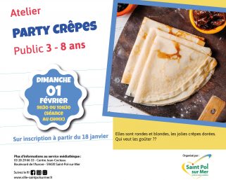 Atelier Médiathèque -Party crêpes