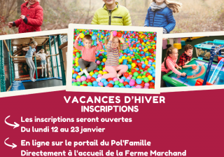 Inscriptions aux ACM pour les vacances d&rsquo;hiver