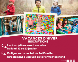 Inscriptions aux ACM pour les vacances d&rsquo;hiver
