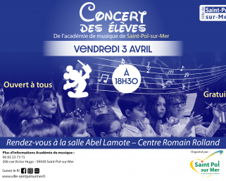 Concert des élèves de l&rsquo;académie