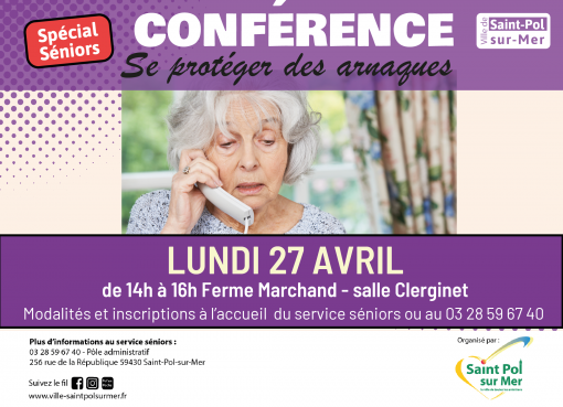 Conférence sénior – Se protéger des arnaques