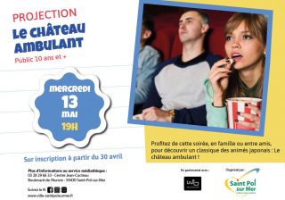 Projection Médiathèque – Le château ambulant
