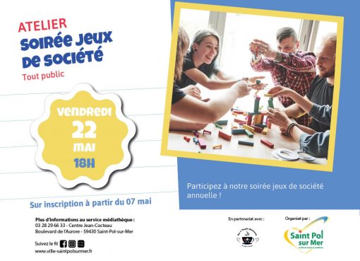 Atelier Médiathèque – Soirée jeux de société