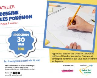 Atelier Médiathèque – Dessine les pokémons