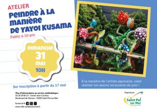 Atelier Médiathèque – Peindre à la manière de Yayoi Kusama