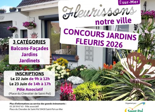 Inscriptions au concours de jardins fleuris