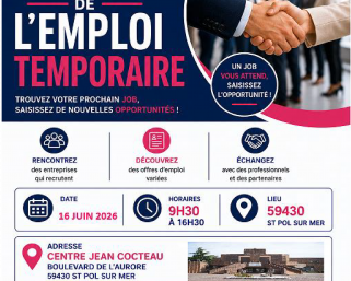 Forum de l’Emploi Temporaire à Saint-Pol-sur-Mer