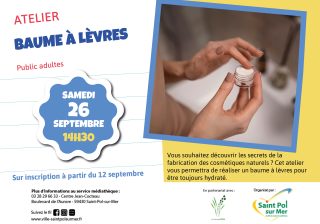 Atelier Médiathèque – Baume à lèvres