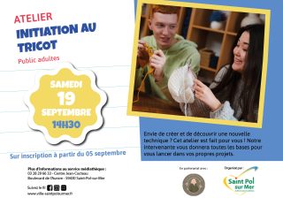 Atelier Médiathèque – Initiation au tricot