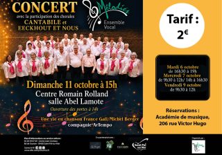 Concert de l&rsquo;Ensemble Vocal Melodies